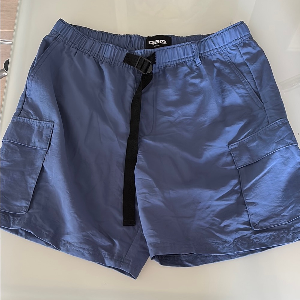 Blue Men's Cargo Shorts